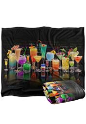 JQ Licensing Royce Mcclure Cocktails Tropical Drinks Silky Touch Super Soft Throw Blanket 152 X 127 cm in White - thumbnail 2
