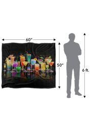 JQ Licensing Royce Mcclure Cocktails Tropical Drinks Silky Touch Super Soft Throw Blanket 152 X 127 cm in White - thumbnail 5