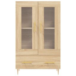 Berkfield Home Highboard Sonoma Oak 69.5x31x115 cm Engineered Wood in Brown - thumbnail 6
