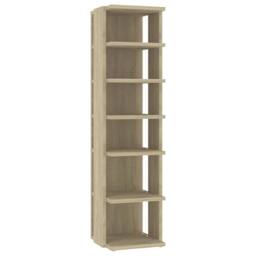 Berkfield Home Shoe Cabinets 2 pcs Sonoma Oak 25x27x102 cm in Light Brown - Size: 25 x 27 x 102 cm - thumbnail 4