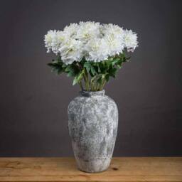 Lemon Pavilion Furniture and Decor Classic Peony Artificial Plant (Single Stem) - L13 x W13 x H69 cm in White - thumbnail 1