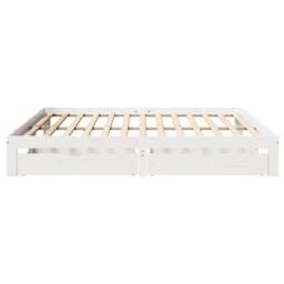 Berkfield Home Restful Bed Frame with Drawers without Mattress White 200x200 cm - thumbnail 7