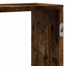 Berkfield Home Wall Shelf Smoked Oak 129x18x42 cm Engineered Wood in Brown - Size: 129 x 18 x 42 cm - thumbnail 8