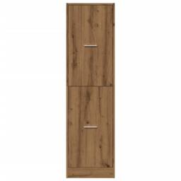 Berkfield Home Apothecary Cabinet¬†Artisian Oak 40x41x144.5 cm Engineered Wood in Brown - thumbnail 5