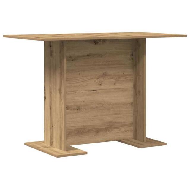 Berkfield Home Dining Table Artisan Oak 110x60x75 cm Engineered Wood in Brown - Size: 110 x 60 x 75 cm - image 1