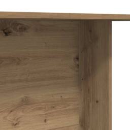 Berkfield Home Dining Table Artisan Oak 110x60x75 cm Engineered Wood in Brown - Size: 110 x 60 x 75 cm - thumbnail 8