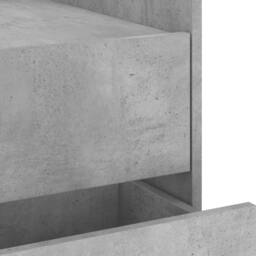 Berkfield Home Bedside Cabinet Concrete Grey 45x50x50 cm Engineered Wood - Size: 45 x 50 x 50 cm - thumbnail 9
