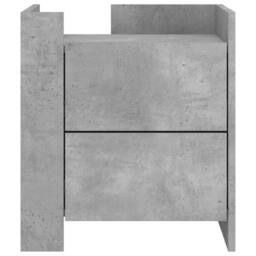 Berkfield Home Bedside Cabinet Concrete Grey 45x50x50 cm Engineered Wood - Size: 45 x 50 x 50 cm - thumbnail 4
