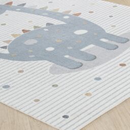 Livabliss Lilian - Kids Beige Blue Orange Grey Washable Rug for Children's Rooms - Size: 120 cm x 170 cm - thumbnail 6