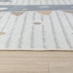 Livabliss Lilian - Kids Beige Blue Orange Grey Washable Rug for Children's Rooms - Size: 120 cm x 170 cm - thumbnail 8