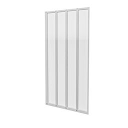 Nes Home 800 x 1400 mm 4 Fold Door Bath Shower Screen Chrome Frame in Metallic Silver - thumbnail 5
