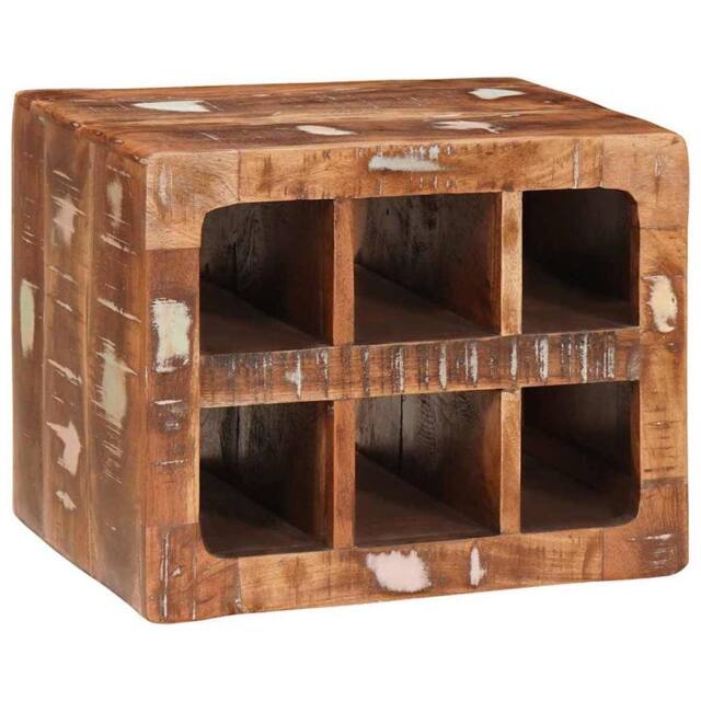 Berkfield Home Traditional Wine Rack Wall-mounted with Storage Brown - image 1