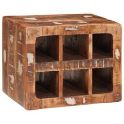 Berkfield Home Traditional Wine Rack Wall-mounted with Storage Brown - thumbnail 1