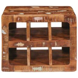 Berkfield Home Traditional Wine Rack Wall-mounted with Storage Brown - thumbnail 4