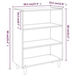 Berkfield Home Sideboard White 69.5x32.5x90 cm Engineered Wood - thumbnail 7