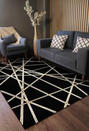 RugsX Allure Rug in Black - Size: 200 cm x 290 cm - thumbnail 5