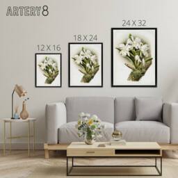 "Artery8 F Sander Cattleya Rochellensis Orchid Flowers Framed Canvas Art - Size: W12"" x H16""" - thumbnail 4