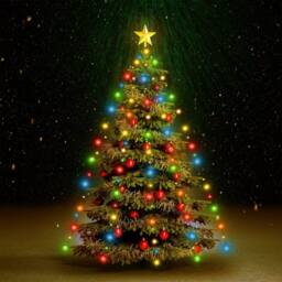 Berkfield Home Bright Christmas Tree Net Lights with 180 LEDs Colourful 180 cm - thumbnail 2