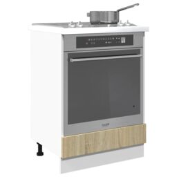 Berkfield Home Oven Cabinet Sonoma Oak 60x46x81.5 cm Engineered Wood in Brown - thumbnail 4