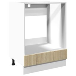 Berkfield Home Oven Cabinet Sonoma Oak 60x46x81.5 cm Engineered Wood in Brown - thumbnail 2