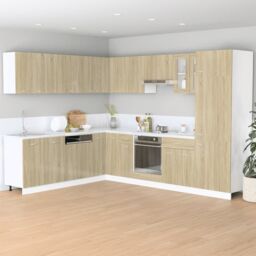 Berkfield Home Oven Cabinet Sonoma Oak 60x46x81.5 cm Engineered Wood in Brown - thumbnail 3