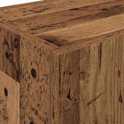 Berkfield Home Kitchen Cabinet Old Wood 60x50x180 cm Engineered Wood in Brown - Size: 60 x 50 x 180 cm - thumbnail 9