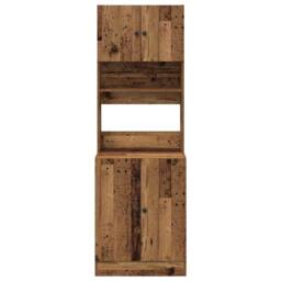 Berkfield Home Kitchen Cabinet Old Wood 60x50x180 cm Engineered Wood in Brown - Size: 60 x 50 x 180 cm - thumbnail 6