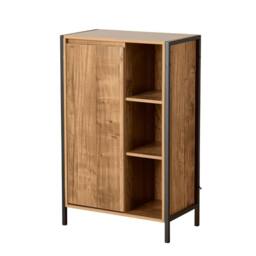 Nordara Floor Standing Bathroom Storage Cabinet Single Door in Brown