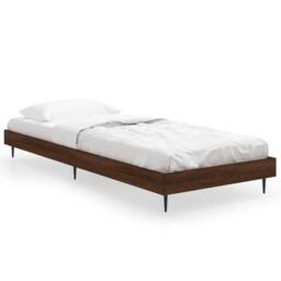 Berkfield Home Durable Bed Frame Brown Oak 75x190 cm Small Single Engineered Wood - thumbnail 3