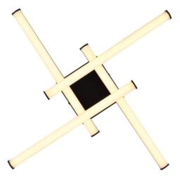 Netlighting Kirina Integrated LED Semi Flush Ceiling Light Matt Black 4x LED 3000K - thumbnail 4