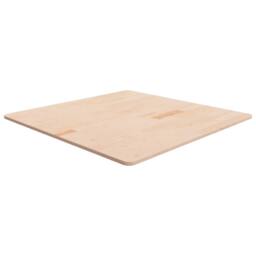 Berkfield Home Square Table Top 90x90x1.5 cm Untreated Solid Wood Oak in Light Brown - thumbnail 2