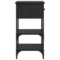 Berkfield Home Bedside Cabinets 2 pcs Black Oak 34x36x70 cm Engineered Wood in Brown - Size: 34 x 36 x 70 cm - thumbnail 8