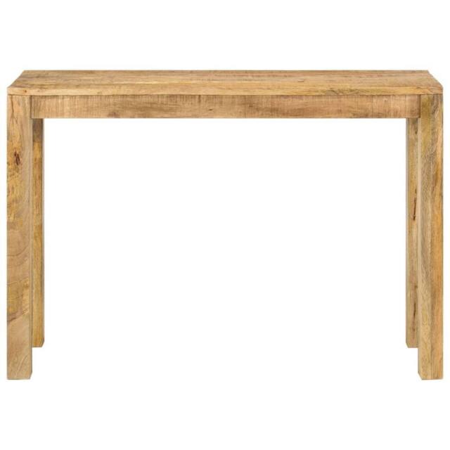 Berkfield Home Console Table 110x35x76 cm Rough Mango Wood in Brown - Size: 110 x 35 x 76 cm - image 1