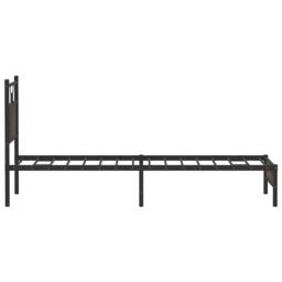 Berkfield Home Decorative Bed Frame without Mattress Brown Oak 90x190 cm Single - thumbnail 7