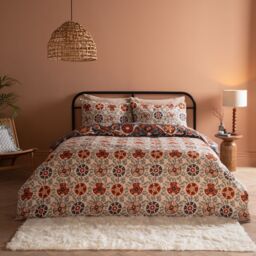 Furn Kinfolk Floral Duvet Cover Set in Blue - Size: Double - thumbnail 2