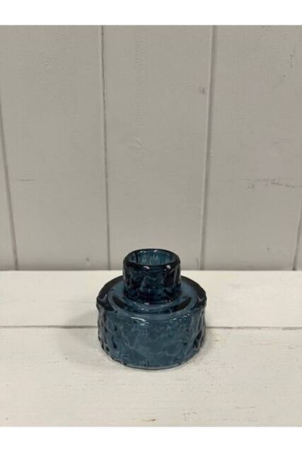 KDMD Blue Textured Candle Holder - image 1