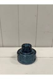 KDMD Blue Textured Candle Holder
