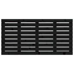 Berkfield Home Wall Headboard Black 126x3x63 cm Solid Wood Pine - Size: 126 x 3 x 63 cm - thumbnail 4
