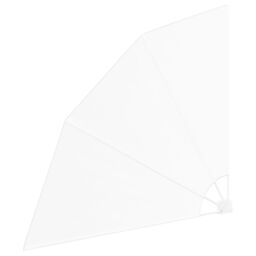 Berkfield Home Balcony Privacy Screen Folding Manual White 140 x 140 cm Fabric - thumbnail 4
