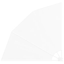 Berkfield Home Balcony Privacy Screen Folding Manual White 140 x 140 cm Fabric - thumbnail 2