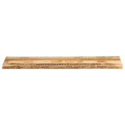 Berkfield Home Table Top Live Edge 160x40x2.5 cm Solid Wood Rough Mango in Brown - thumbnail 3