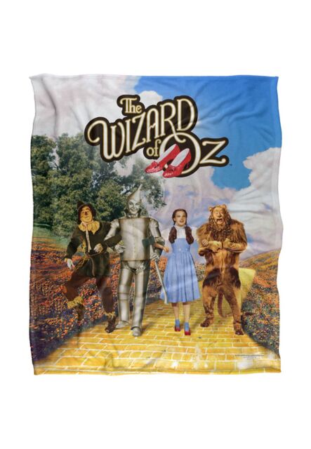 Warner Brothers The Wizard Of Oz Officially Licensed Silky Touch Super Soft Throw Blanket 152 x 127 cm in White - image 1