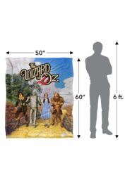 Warner Brothers The Wizard Of Oz Officially Licensed Silky Touch Super Soft Throw Blanket 152 x 127 cm in White - thumbnail 5