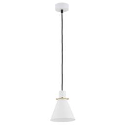 Netlighting Beverly Dome Pendant Ceiling Light White Structure Brass Elements - thumbnail 2