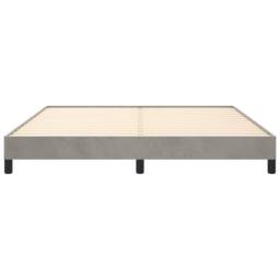 Berkfield Home Dense Bed Frame Light Grey 180x200 cm Super King Velvet - thumbnail 5