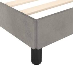 Berkfield Home Dense Bed Frame Light Grey 180x200 cm Super King Velvet - thumbnail 7