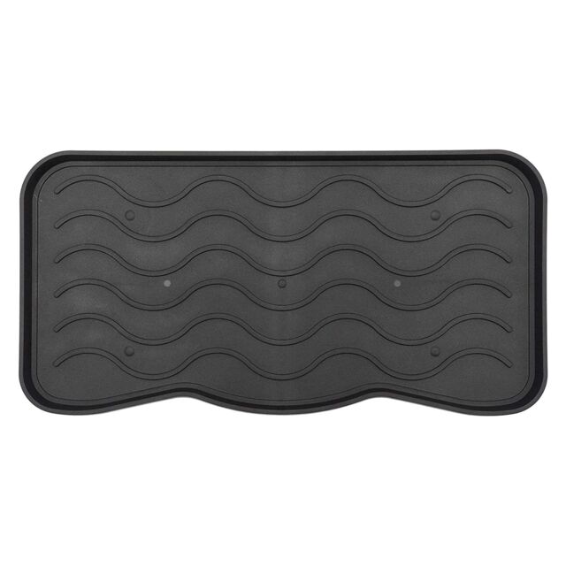 Nicoman Heavy Duty Rubber Boot Tray 75 x 40cm in Black - Size: 38 cm x 75 cm - image 1