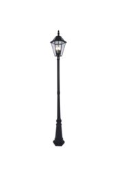 CGC Lighting 'London' 2.3 Metre Extra Tall Black Victorian Style LED Solar Post Light - thumbnail 2