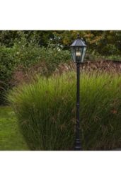 CGC Lighting 'London' 2.3 Metre Extra Tall Black Victorian Style LED Solar Post Light - thumbnail 6