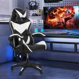 EONLION Gaming Chair Office Computer in Black - Size: 100 cm